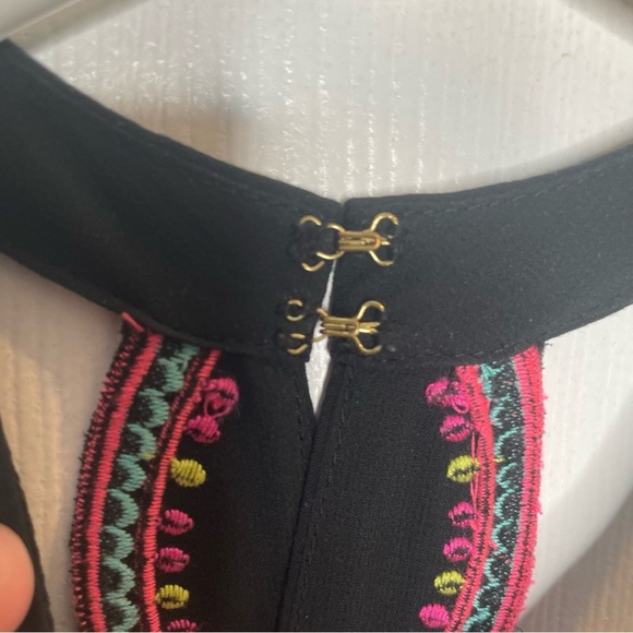 Lilly Pulitzer Quinn Dress Neon Embroidered In Onyx Gypset Swirl Dress XS - Picture 10 of 14